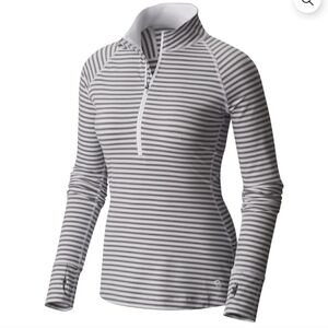 Mountain Hardwear | Butterlicious Half Zip Pullover Long Sleeve Striped Top XL